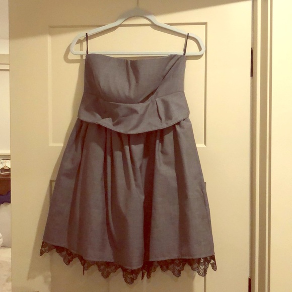 Gray Cocktail Dress - Picture 2 of 2